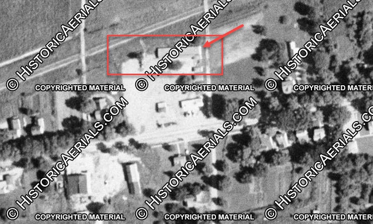 York Motel - 1955 Aerial (newer photo)